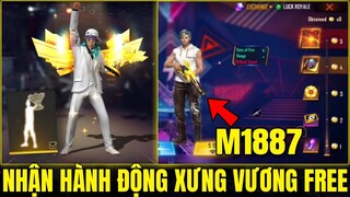 Free Fire - Hé Lộ Cách Nhận FREE Hành Động Xưng Vương Cực Đỉnh - Cách Nhận Skin M1887 Mới Cực Mạnh