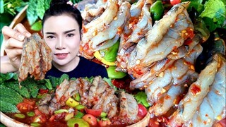 ตำสะตอกุ้งสด นัวร์น้ำปลาร้า กุ้งเด้งหวานเเกล้มมะระขี้นกผักสด |ส้มซ่าพาเเซ่บ