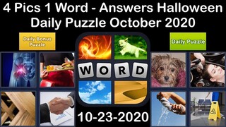 4 Pics 1 Word - Halloween - 23 October 2020 - Daily Puzzle + Daily Bonus Puzzle - Answer-Walkthrough