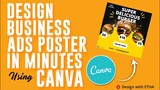 How to create a Business ad poster in CANVA