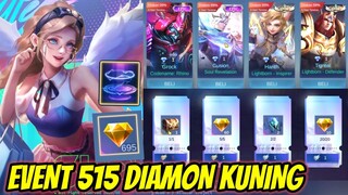 BOCORAN EVENT 515 DIAMOND KUNING ! BELI SKIN DAN RECAL TAS TAS CUMA 1 DIAMOND