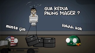 Indonesia negara ter-Mager ? (countryballs Rank)