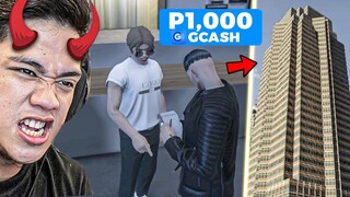 MANG-SCAM ng P1,000 GCASH para sa CONDO - EASY MONEY | GTA 5 RP