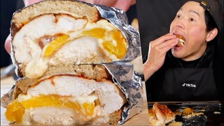 ASMR | DELICIOUS CHICKEN SANDWICH | MUKBANG | COOKING