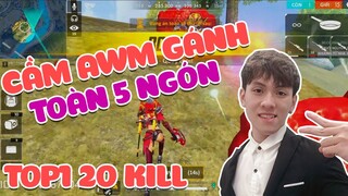 [ Free Fire ] Học Mõm Cầm Sniper Quét Cả Máp Đỉnh Cao SniPer Là Đây Chứ Đâu - Học Mõm Free Fire