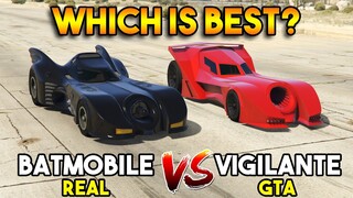 GTA 5 VIGILANTE VS REAL BATMOBILE : WHICH IS BEST?