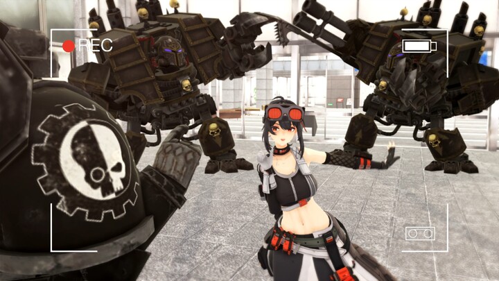 【Zero×Warhammer 40kMMD】Gris/Techmarine x Chaos Dreadnought - "🎶Nahhh....... Doodle🎶"