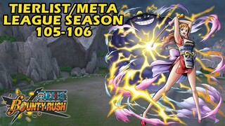 NEW Tier List/Meta Character Season 105-106 | One Piece Bounty Rush