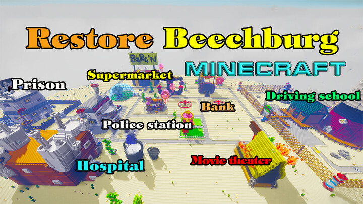 [Minecraft] Membuat lokasi Bikini Bottom dengan puluhan juta block! (II)