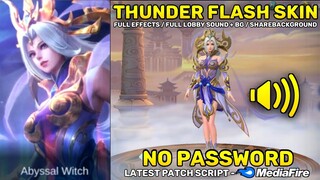 Selena Thunder Flash Epic Skin Script No Password - Full Sound & Full Effects with ShareBG | MLBB