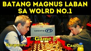 PINAKITAAN NA NG VETERAN MOVES !  Clash of the Greatest!  Kasparov vs Carlsen Game 2