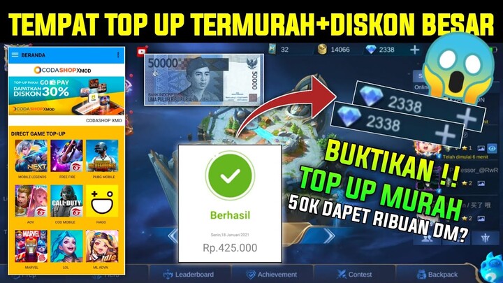 VIRAL!! TEMPAT TOP-UP GAME TERMURAH 2021 DISKON BESAR | MOBILE LEGENDS INDONESIA