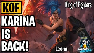 KOF KARINA (Leona) GAMEPLAY!  KING OF FIGHTERS -KOF- SKINS ARE BACK! MLBB