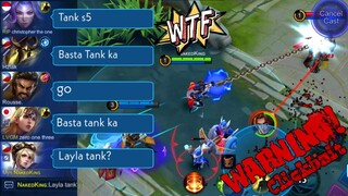 LAYLA HOOK?! WTF?! | AKO DAW MAG TANK🤣 | WARNING CLICKBAIT | MLBB