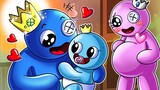 [ANIMATION] BLUE & PINK HAS A BABYðŸ‘¶ Blue's lucky crownðŸ‘‘| Roblox Rainbow Friends Animation| SLIME CAT
