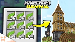 Building A BIG KELP FARM TOWER in Minecraft 1.18 Survival! (#31)