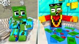 Monster School :  Zombie  x Squid Game Doll Poor Rich and Poor  #2 - Minecraft Animation