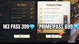CONFIRMED! Prime Pass 699💎 Only | M3 Pass 399💎 | A Lot of Free Rewards | Free Skin | MLBB