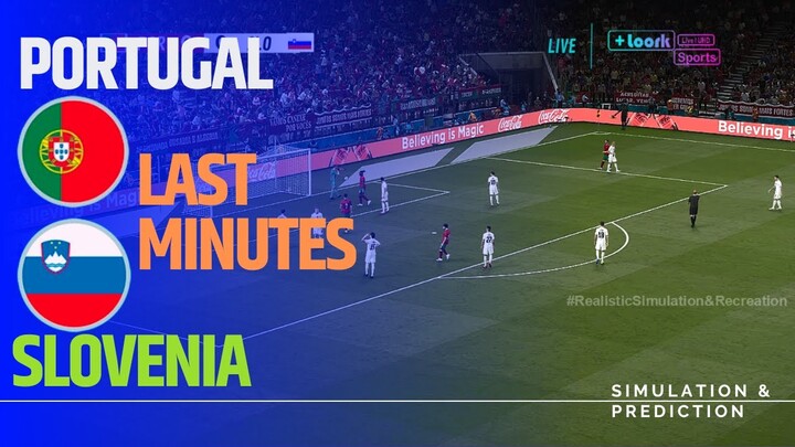 Last minutes ⚽ Portugal vs Slovenia 🏆 EURO 2024 | Video game simulation