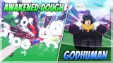 FULLY AWAKENING Dough and OBTAINING Godhuman in One Video on Blox Fruits!