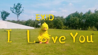 【带感！甩头扭腰撅屁股的小黄鸭】翻跳EXID i love you