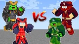 Samurai JJ and Mikey Maizen VS Ninja JJ and Mikey Maizen in Minecraft