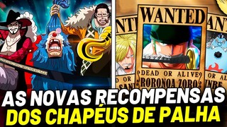 REVELADO AS NOVAS RECOMPENSAS DOS CHAPÉUS DE PALHA E O REAL LÍDER DA CROSS GUILD | ONE PIECE 1058