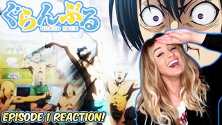 🤤HOLY!! 💪ABS EVERYWHERE! 🎉GRAND BLUE Episode 1 REACTION!