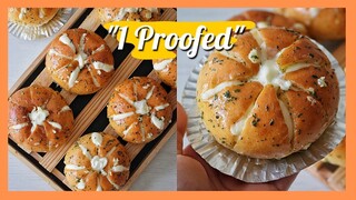 ขนมปังเนยกระเทียมครีมชีส |  หวาน มันส์ | สูตรพักแป้งรอบเดียว | Garlic Butter Cream Cheese Buns.