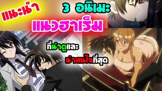 [แนะนำ] !! 3 อนิเมะแนวฮาเร็ม !! ที่น่าดูและน่าสนใจที่สุด | ฉากเซอร์วิสกระจาย