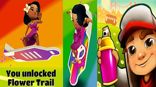 ปลดล็อกกระดานพิเศษ Groovy Flower Trail บน Subway Surfers San Francisco 2017! HD