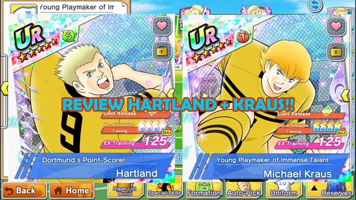 REVIEW DOU NEXDREAM HARTLAND + KRAUS DORTMUND!! CAPTAIN TSUBASA DREAM TEAM INDONESIA