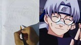 Drawing Kabuto Yakushi | Naruto shippuden | Time lapse |