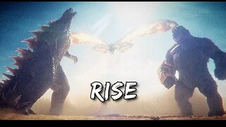 Godzilla x Kong: The New Empire Music Video •Rise• Skillet