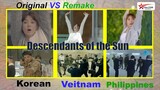 Descendants of the Sun Comparison and MOST ICONIC SCENE 2 | KOREAN vs VIETNAM vs PHILIPPINES  # DOTS