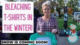 How to Bleach T-shirts in the Winter! Sublimation T-shirts