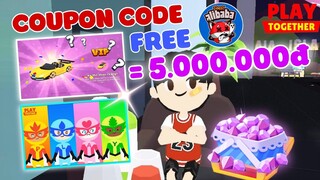 MÃ COUPON CODE PLAY TOGETHER 7/9 MỚI NHẤT NHẬN SIÊU XE 5 TRIỆU FREE? COUPON CODE PLAY TOGETHER !