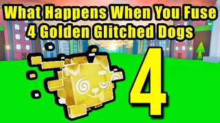 What Happens When You Fuse 4 Golden Glitched Dog in Pet Simulator X