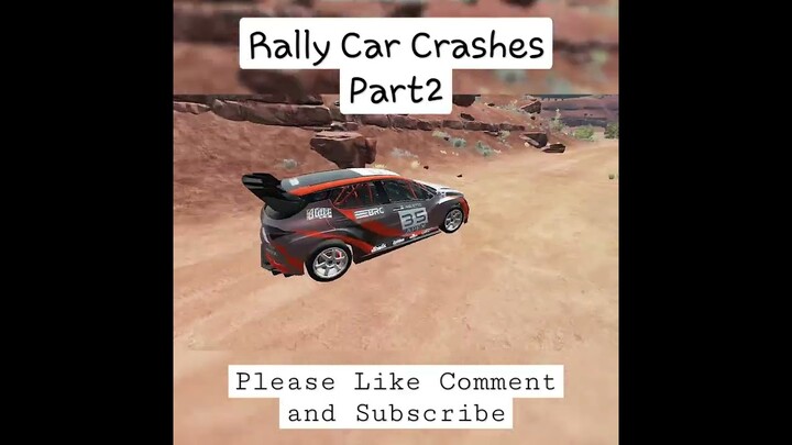 Rally Car Crashes Part 3 #games #gameplay #shorts