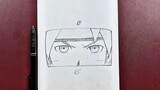 Easy anime sketch | how to draw boruto’s eyes step-by-step