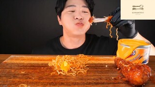 Mukbang mì ý siêu to khổng lồ phần 6 #anngon