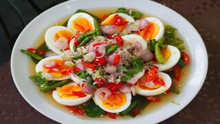 ยำไข่ต้มหมูสับ น้ำยำสามรส แซ่บอร่อย เมนูยำง่ายๆ อร่อยน่ากิน