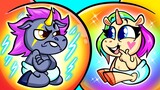 Tetangga Baru Kami Ternyata Unicorn!!! || Unicorn Kegelapan vs Unicorn Pelangi