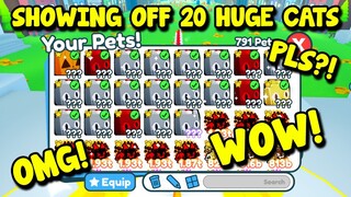 What people say when they wee 20 Huge Cats in Trading Plaza Pet Simulator X