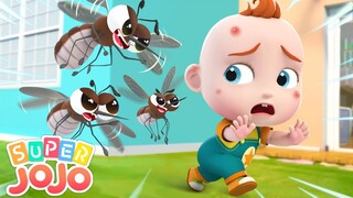 Go Away Mosquito | Buzz Song | Good Habits | Super JoJo - Nursery Rhymes | Playtime with Friends