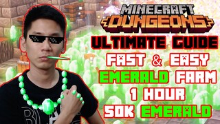 Ultimate Guide Fast & Easy Emeralds Farm, 1 Hour 50k Emeralds or even MORE! Minecraft Dungeons