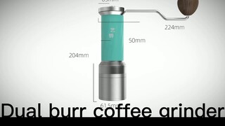 Stainless steel conical Dual burr Manual Espresso Grinder Coffee