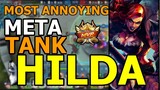 GANK NON STOP WITH HILDA THE MOST ANNOYING TANK THIS PATCH