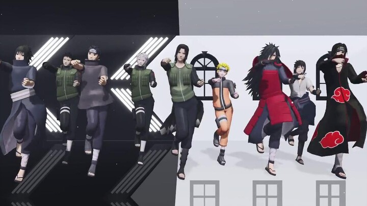 [Naruto MMD] Klan Uchiha + dua generasi Hokage Mr.Taxi