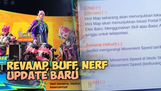 Rekap Patch Baru Hero Chip, Helcurt, Masha Buff & Nerf Brutal - Update Mobile Legends